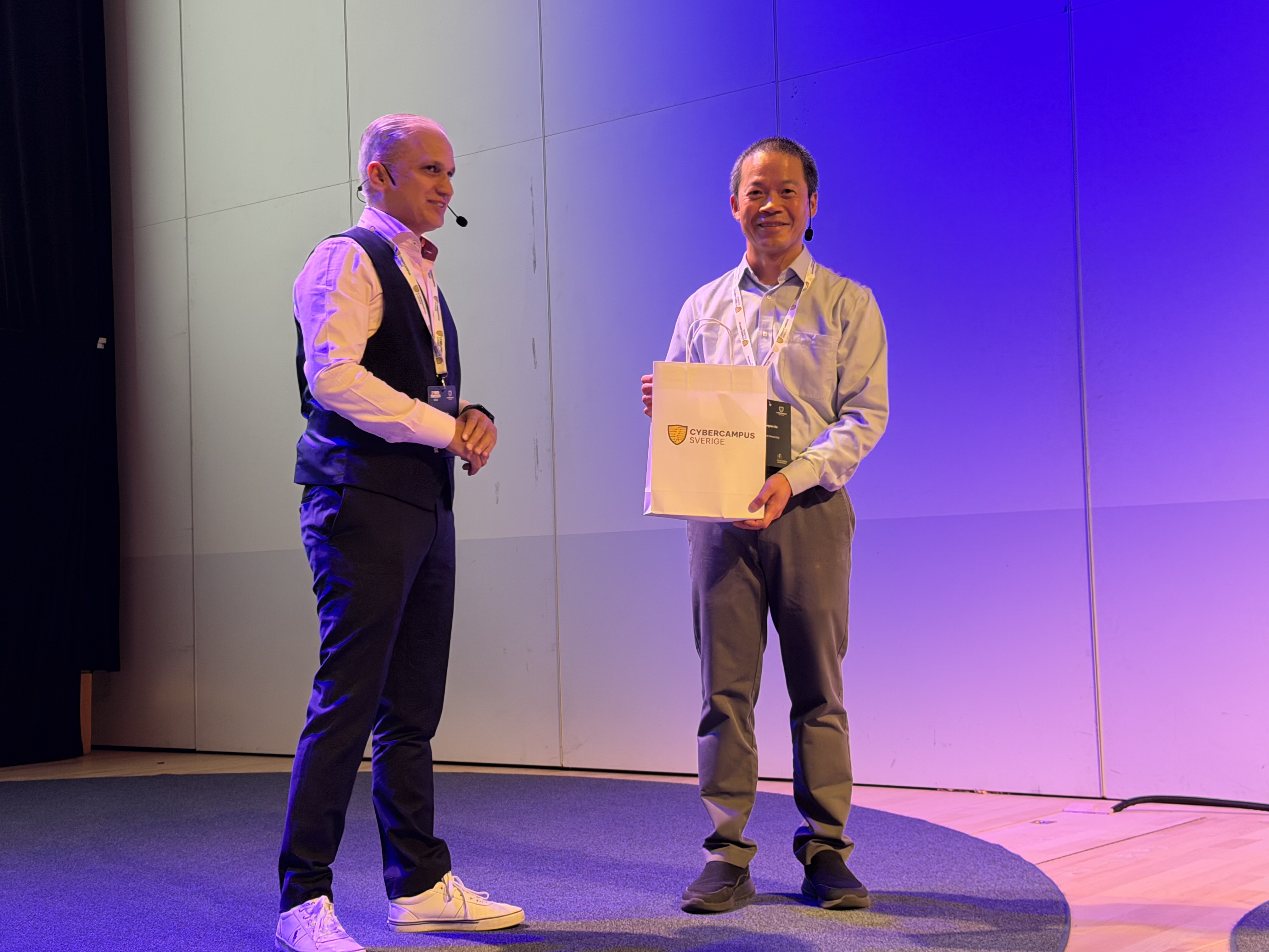 Photo of Dongyan Xu at Cyber Sweden 2026