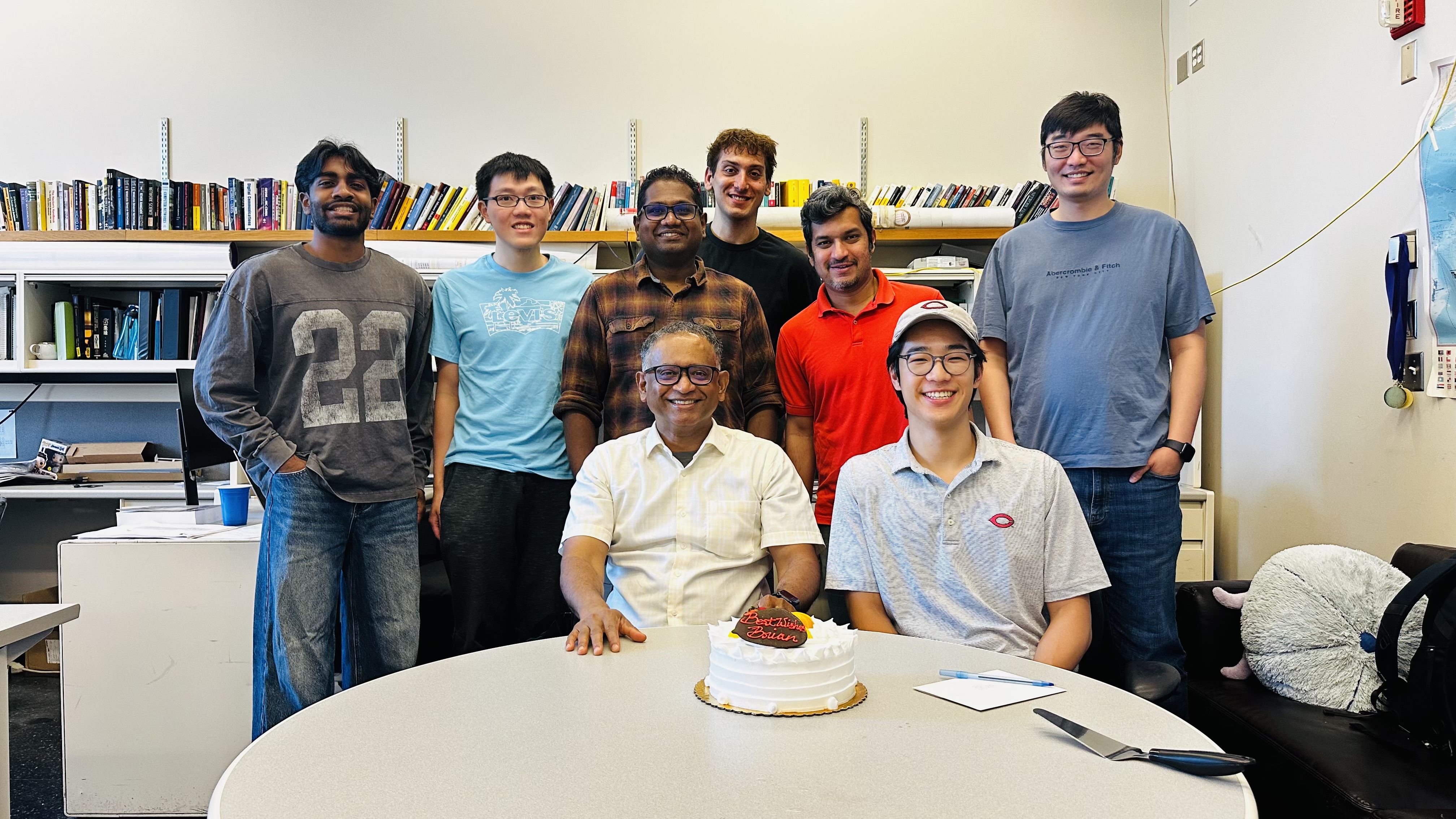 Photo of Brian Lee at his farewell party at U Washington