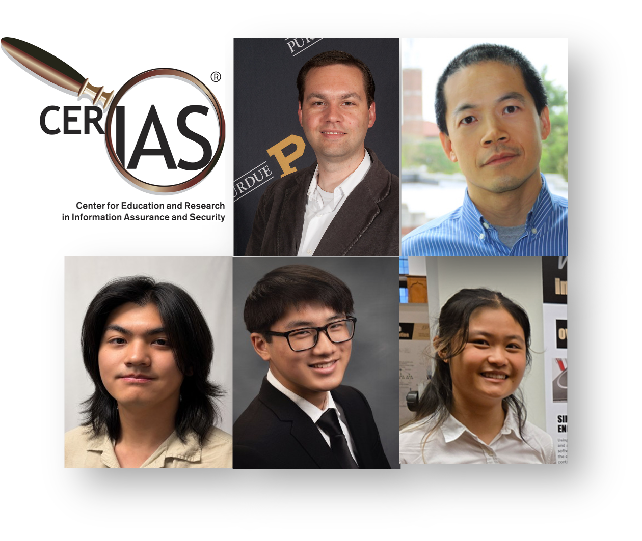 Photo of CERIAS team members responsible for research