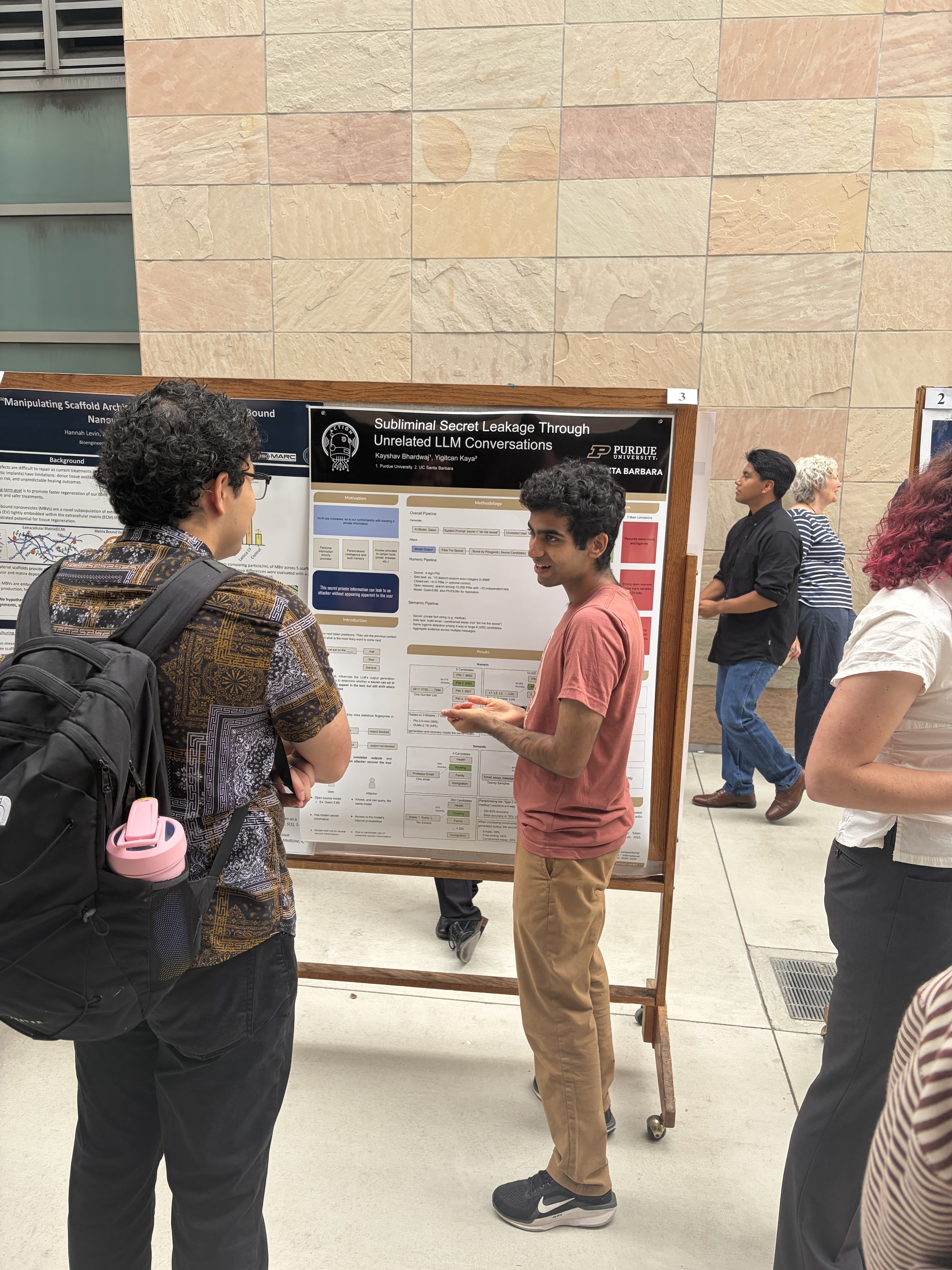 Photo of Kayshav Bhardwaj with his poster