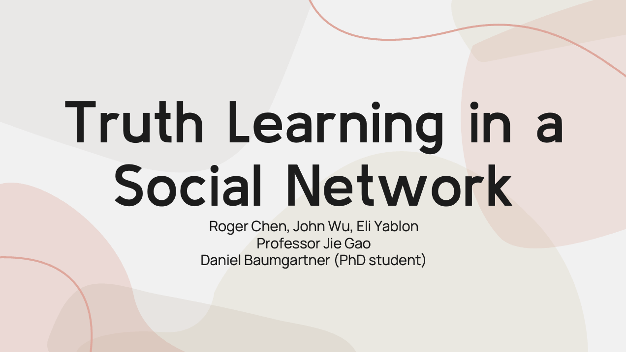 Splash screen of research presentation