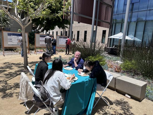 Photo of David Evans and Students