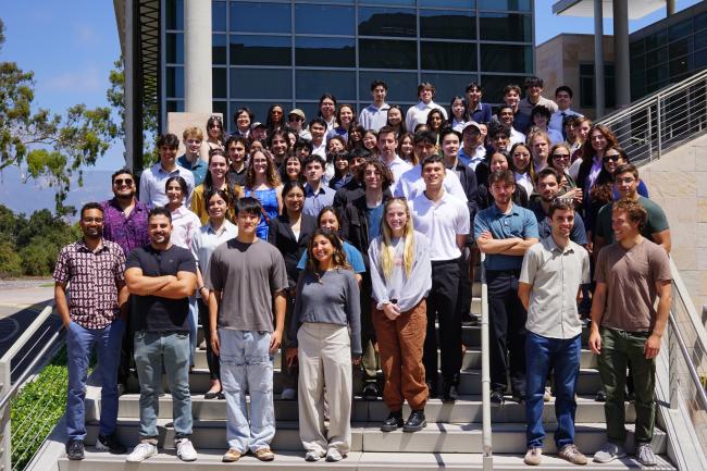 Photo of UCSB summer research participants in 2025