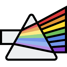 Image of a prism, courtesy of Flaticon free education images